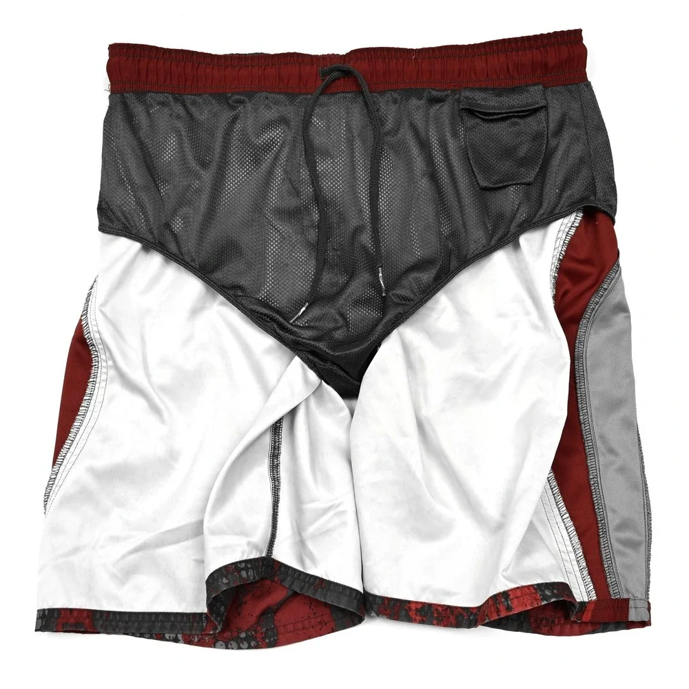 Nike Floral Beach Shorts Large/XL Embroidered Logo Y2K‎ Swim Retro Mesh Lined